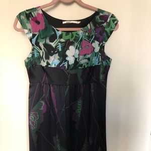 Black dress from Anthropologie